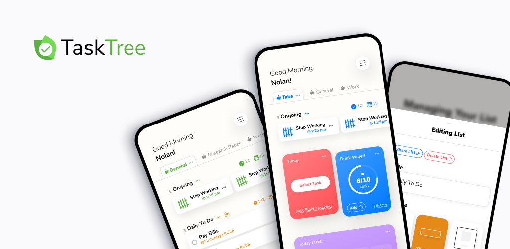 TaskTree by RadCollab is an app made by people with ADHD to help manage crazy schedules and to do lists.